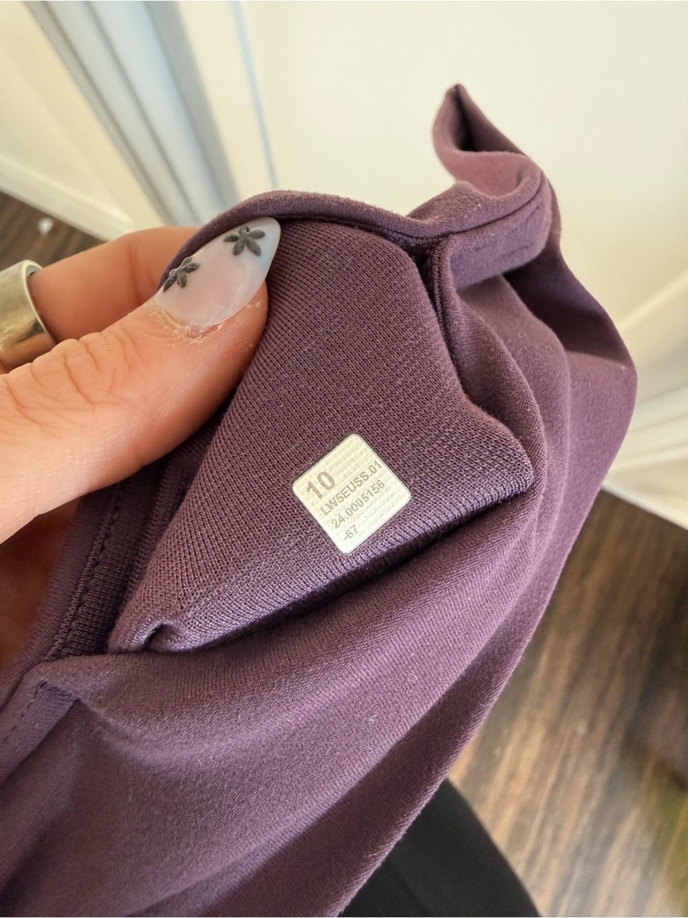 Lululemon High-Waist Purple Flare Yoga Pants - Picture 4 of 4